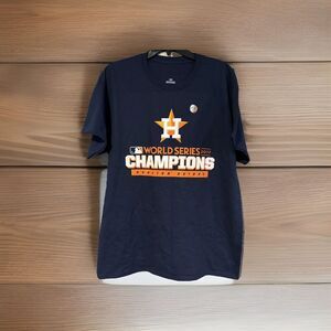Houston Astros 2017 World Series Champions MLB L T-Shirt Navy Men's Fanatics
